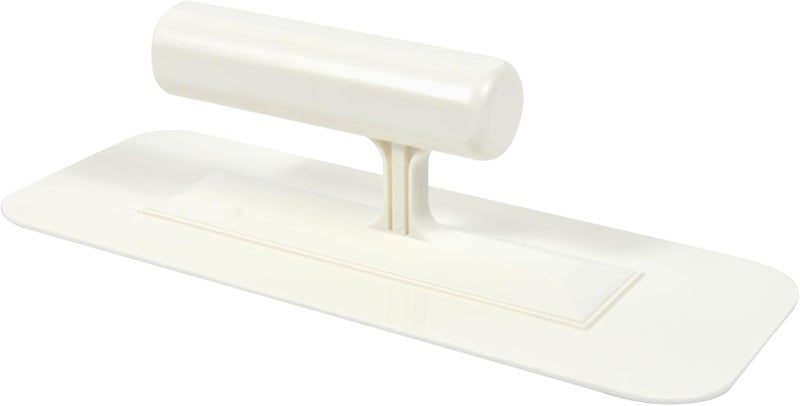 Hanroy Plastic Trowel with Comfortable Grip Handle, Includes 3.6" x 9.4'' White Finishing Trowels, Lightweight Mounting, Round End, Suitable for Scrape,Plastering and Paint Walls(D2209A) - Image 1